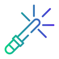 police light Line Gradient Icon