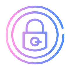 privacy Line Gradient Icon
