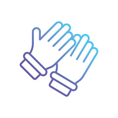 Gloves Vector icon