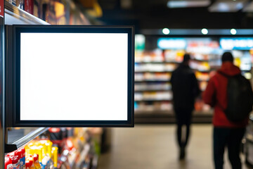 Blank Billboard, Convenience Store Mockup
