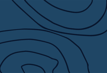 Abstract background with wavy lines. Vector illustration. Blue color.