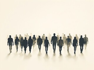 Photo of Silhouettes of People Standing in a Group