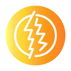 electrical sign Gradient icon