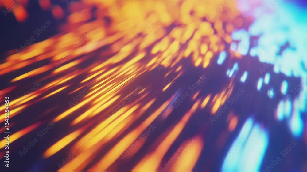 Aufkleber abstract animation of colorful light trails converging towards the center, creating a dynamic and vi