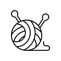 Yarn ball Vector icon
