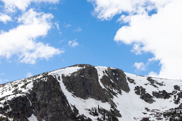 Snow-covered mountains of Colorado