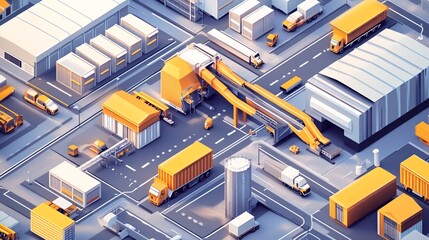 A stylized infographic of an ocean freight shipment, explaining CIF responsibilities between buyers and sellers in global commerce