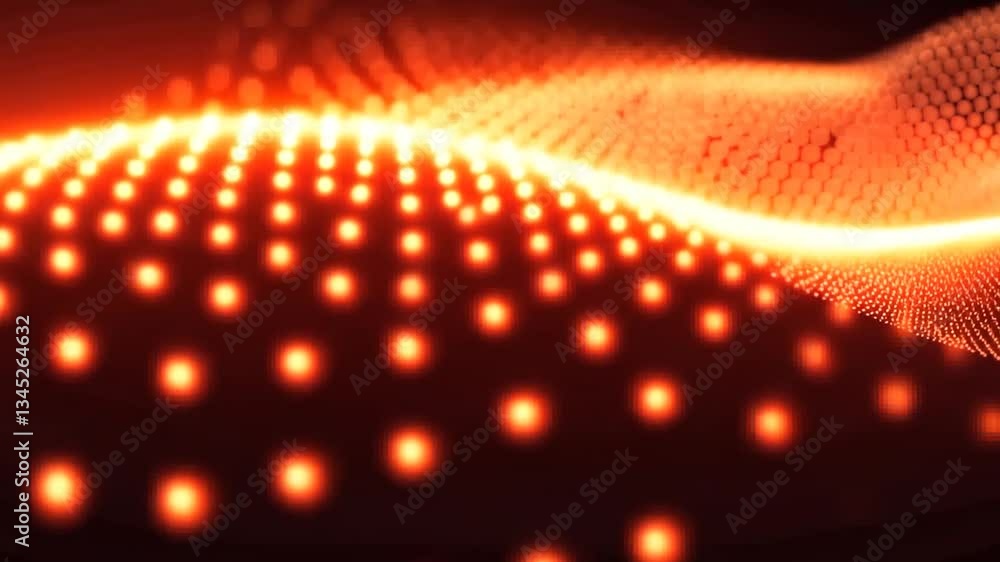 Poster abstract red light dots pattern background.