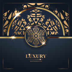 Luxury Background with Intricate Gold Design