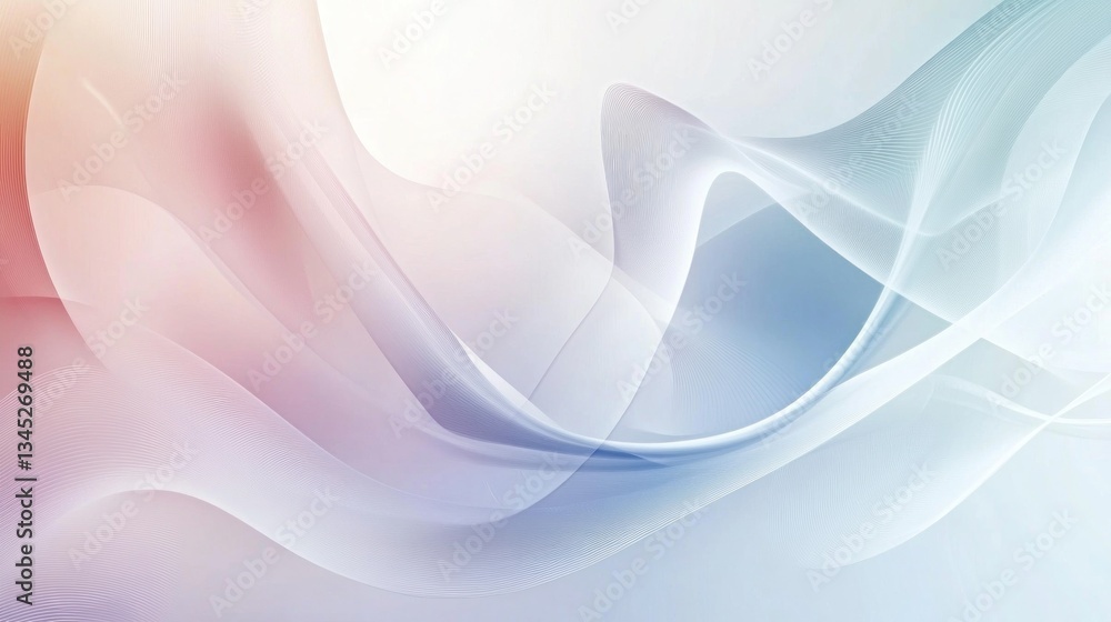 Poster a clean, artistic background with flowing abstract digital patterns