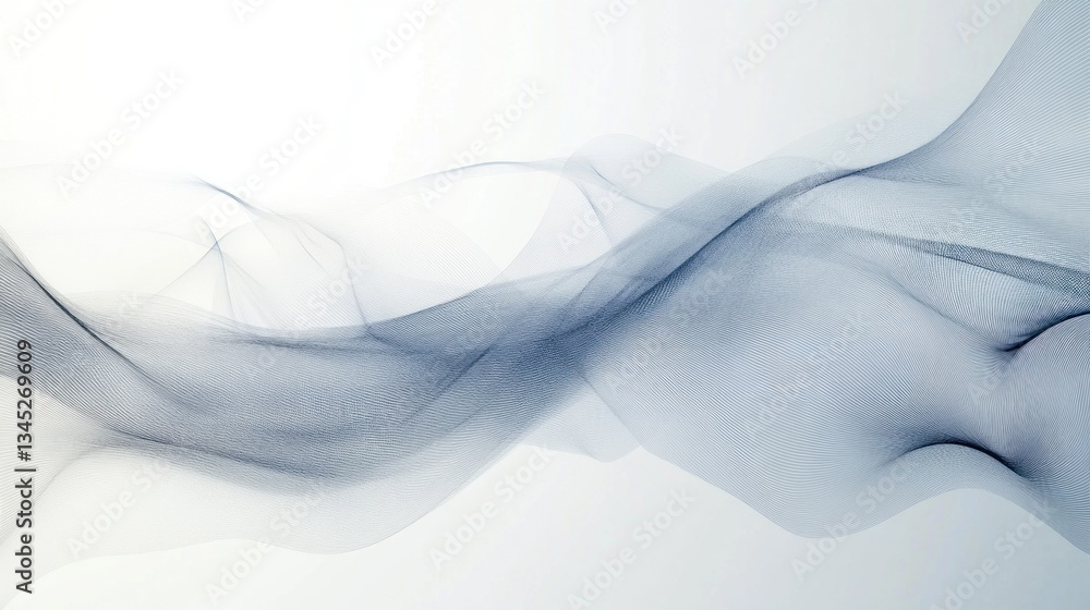 Poster a clean, artistic background with flowing abstract digital patterns