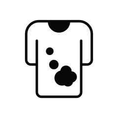 Dirty T-shirt Vector icon