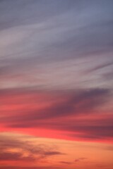 Obraz premium Picturesque view of beautiful sky at sunset