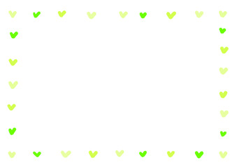 This is a heart border illustration