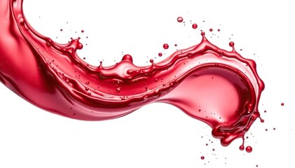 Rich red wine poured, swirling, white backdrop, sommelier, red wine glass, glass