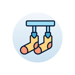Sock hanger Vector icon