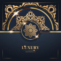 Luxury Background with Intricate Gold Mandala Design (9)