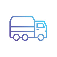 Laundry Truck Vector icon