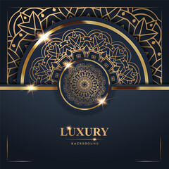 Luxury Background with Intricate Gold Mandala Design (13)