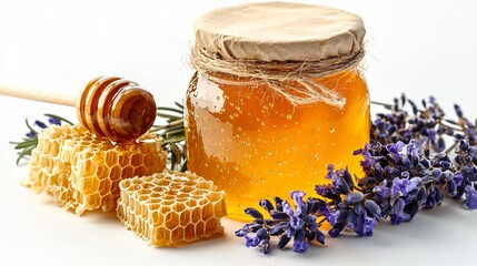 Harvesting Fresh Honey Lavender Farm Food Photography Natural Setting Close-Up Organic Sweetness