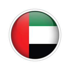 Arabic Emirates Flag Sphere Vector