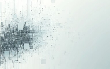 Abstract digital data flow, technology background.