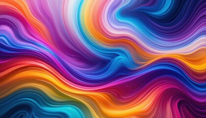 Vibrant abstract swirls digital art colorful design contemporary aerial view creativity
