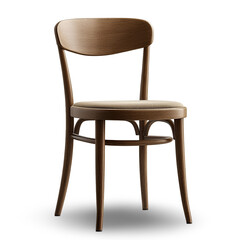 Orange Bar Stool with Cushioned Seat: Transparent Background