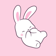 Cute and adorable rabbit illustration