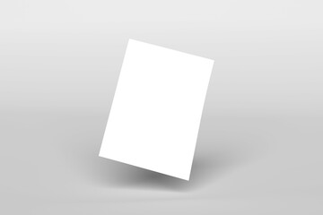 White blank sheets of a4 paper size or documents mockup