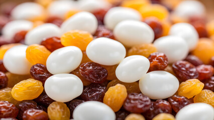 Healthy Snacks mix of raisins and yogurt covered snacks creates delightful and healthy treat