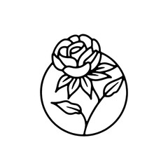 A clean and creative black and white vector design featuring abstract, floral, geometric, or symbolic elements. Perfect for logos, branding, tattoos, signage, and decorative digital use.