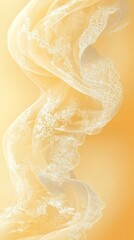 Obraz premium Abstract Floating Fabric Golden Textile Light Effects Background Design Gentle Flow Artistic Swirl