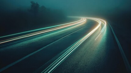 Neon green speed concept, abstract minimalist design, dynamic glowing lines on a dark background, sleek and modern, motion-effected streaks, futuristic energy, high-speed theme, 