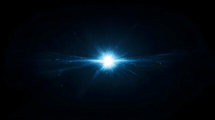 Bright Blue Light Burst Effect