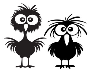 Bird Crazy Frazzled Zapped Hair Logo