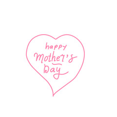 happy mother's day lettering