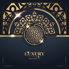 Luxury Background with Intricate Gold Mandala Design (39)