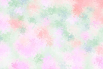 Fototapeta premium 春の花や自然をイメージしたパステル画の背景９
