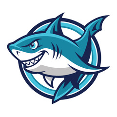 Obraz premium Fierce Shark Logo Vector Template Illustration for Design Projects