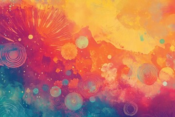 Background of a colorful AAPI