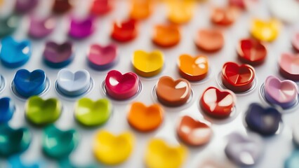 AI-generated artwork: Gradients, colorful circles arranged in different shades, from light to dark, evoke different moods.