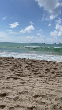 sand beach and blue sky