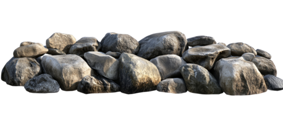 Stacked Rocks on White. Use to Add a Natural Touch to Your Creations