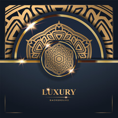 Luxury Background with Intricate Gold Mandala Design (58)