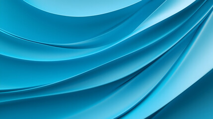 Obraz premium Abstract Background Oceanic Swirl Ocean Wave Dynamic Clam Blue Turquoise 3D Rendering Presentation Banner Poster Wallpaper