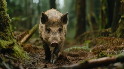 Wild Boar in the Emerald Forest