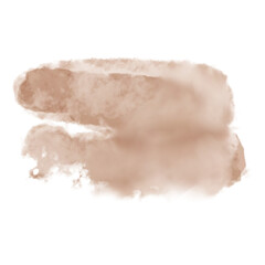 bstract Watercolor Shape with Artistic Brush Strokes and Soft Aesthetic Colors