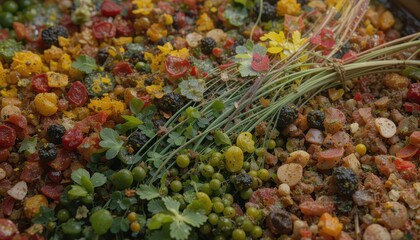 Fototapeta premium Vibrant vegetable medley culinary workshop food photography indoor kitchen close-up healthy eating