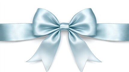 A luxurious satin ribbon forming a perfect bow on a beautifully wrapped gift box